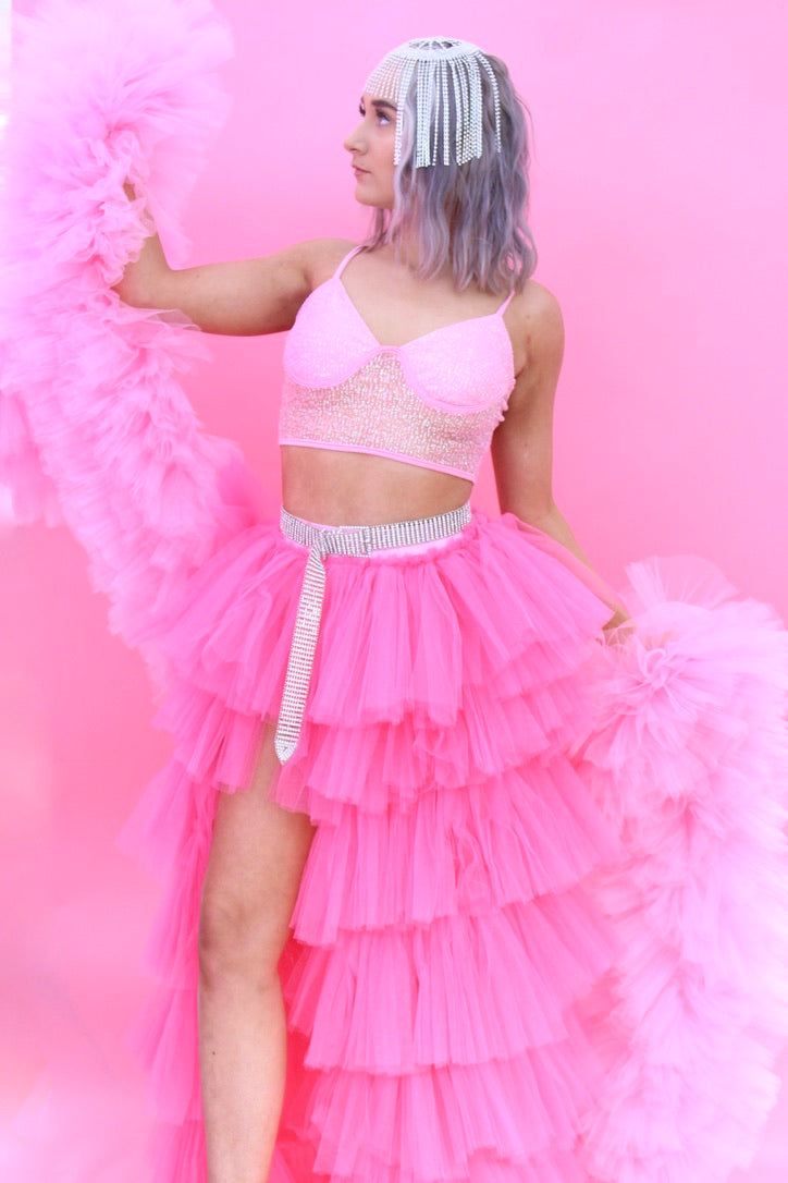 Tulle Ruffle Boa