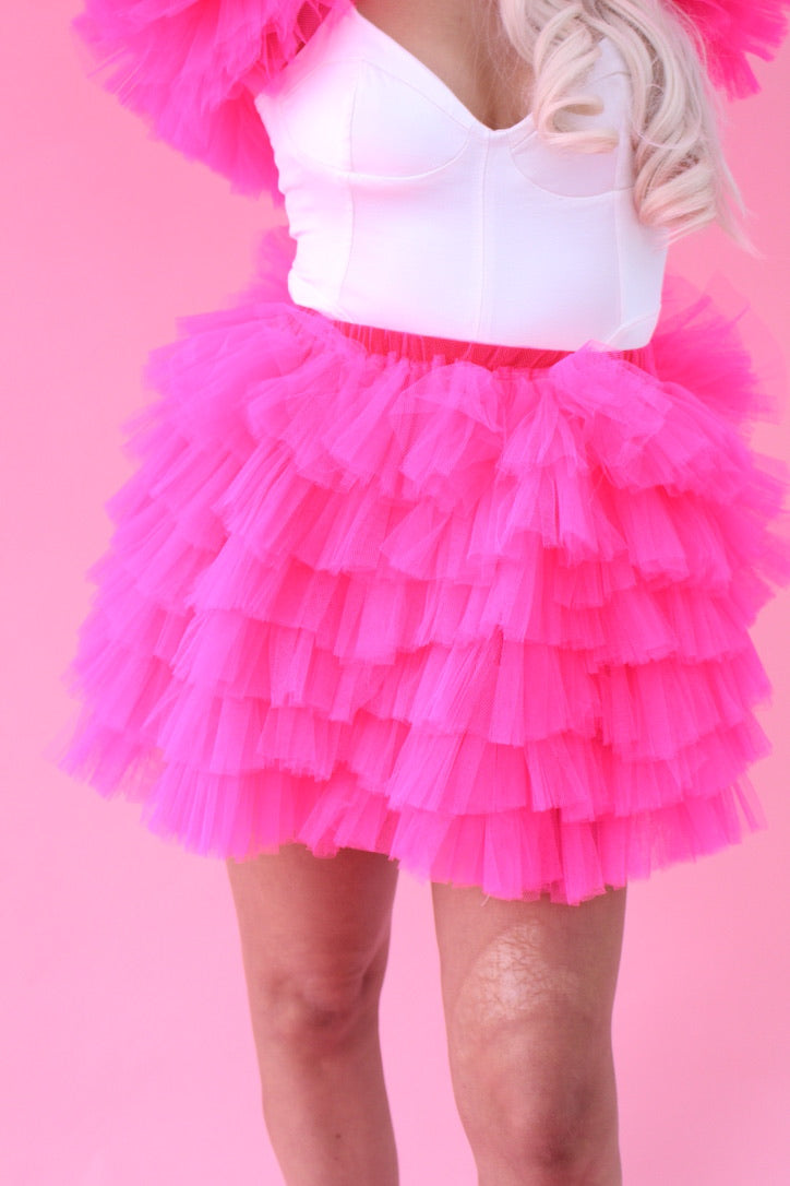 RUFFLE MINI TUTU SKIRT
