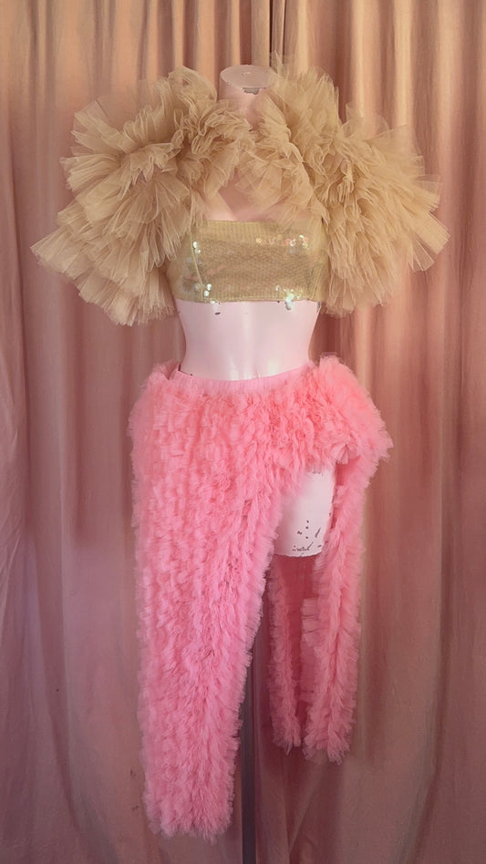 The Mini Ruffle Asymmetric Skirt