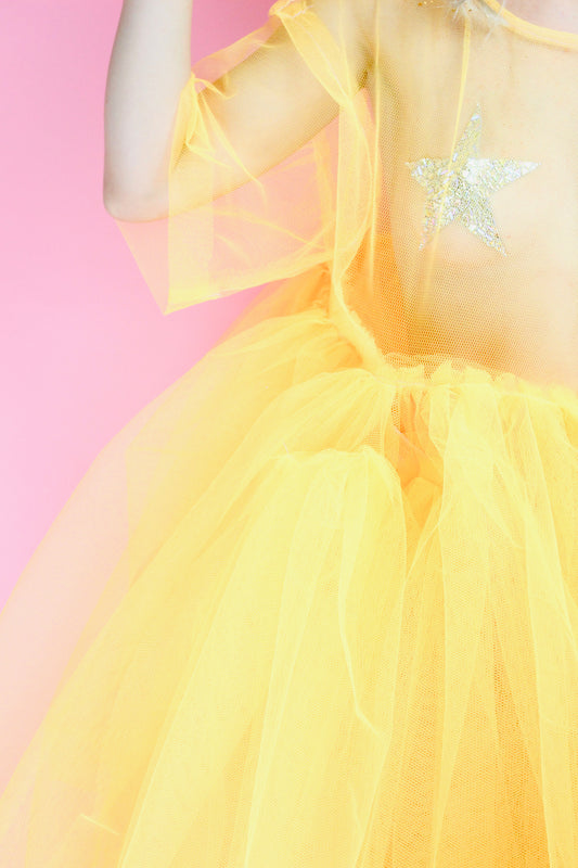 OVERSIZED THICK TULLE MIDI T-SHIRT DRESS