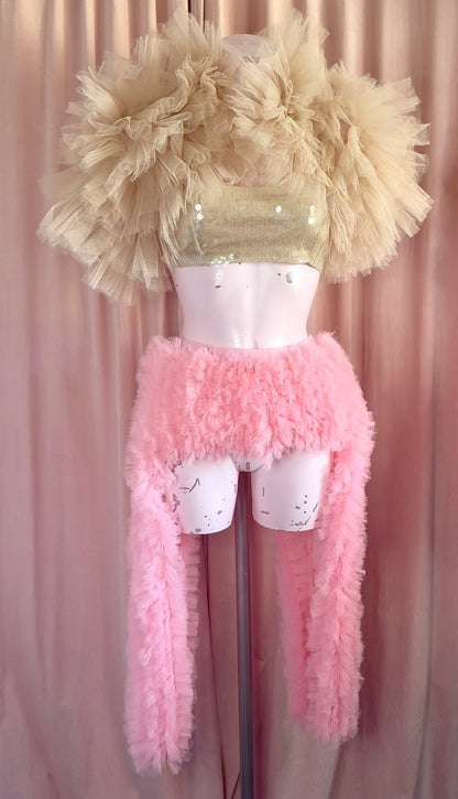 The Mini Ruffle Asymmetric Skirt