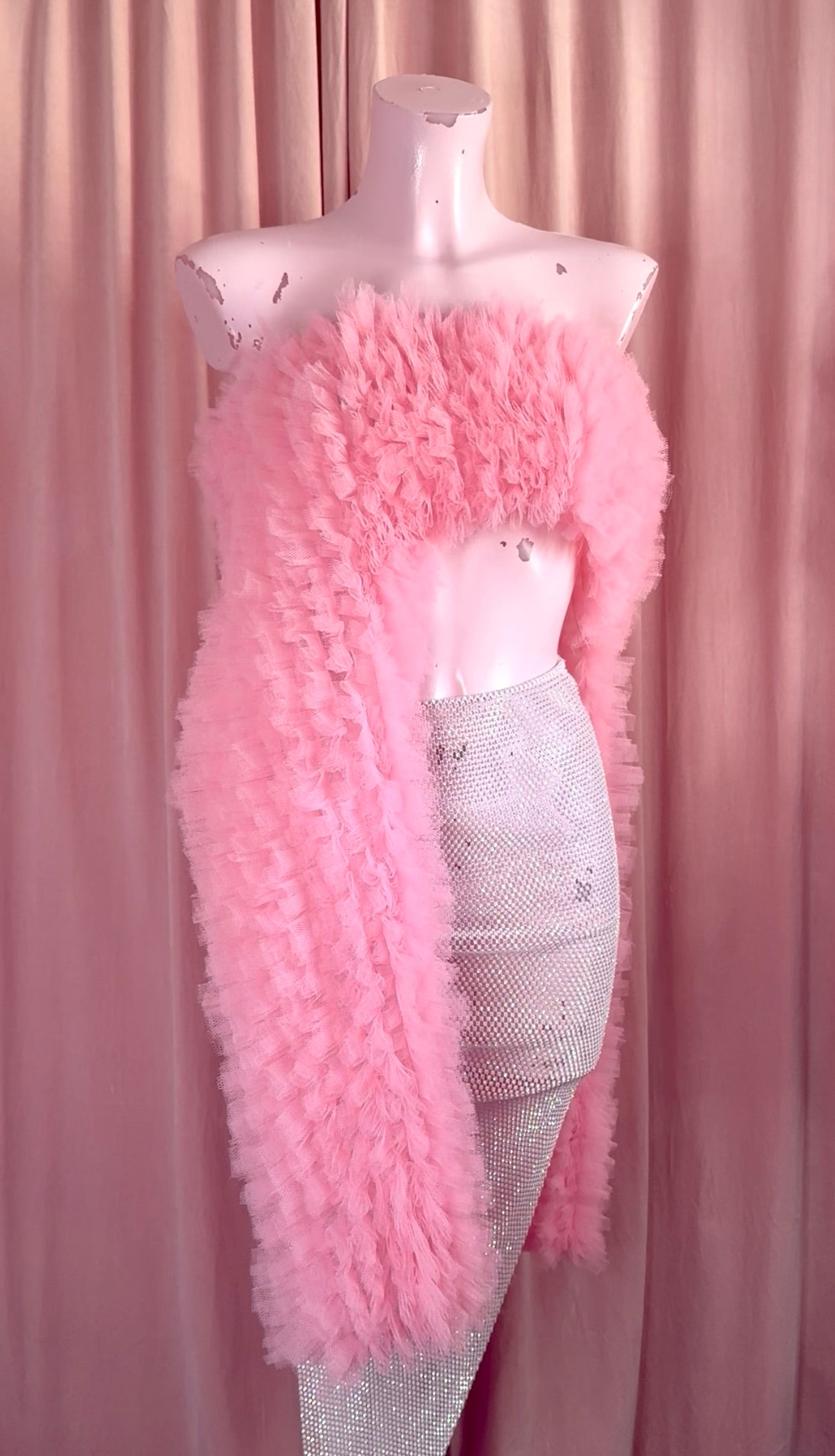 The Mini Ruffle Asymmetric Skirt