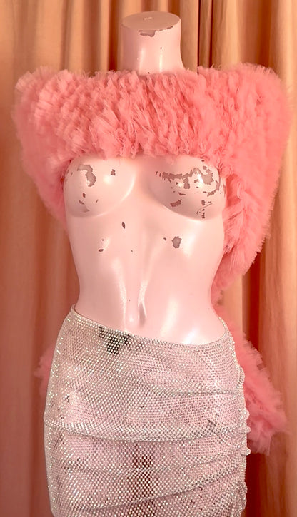 The Mini Ruffle Asymmetric Skirt